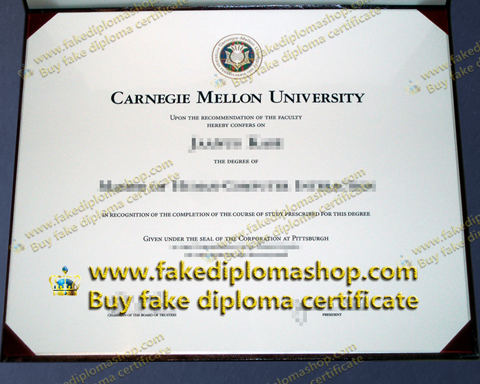 CMU diploma, Carnegie Mellon University diploma