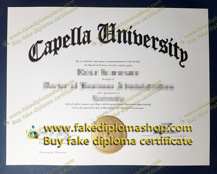 Capella University degree of Doctor