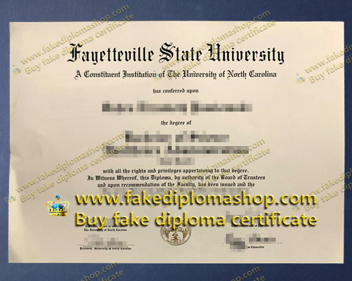 FSU diploma, Fayetteville State University diploma