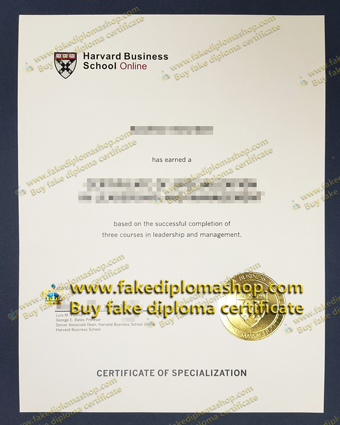 Harvard Business School diploma, HBS diploma