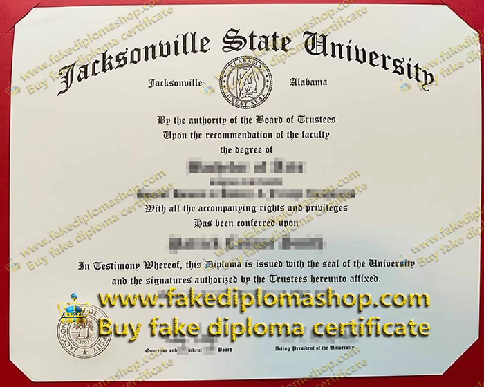 JSU diploma, Jacksonville State University diploma of Bachelor