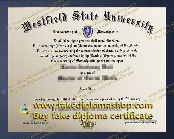 Westfield State University diploma