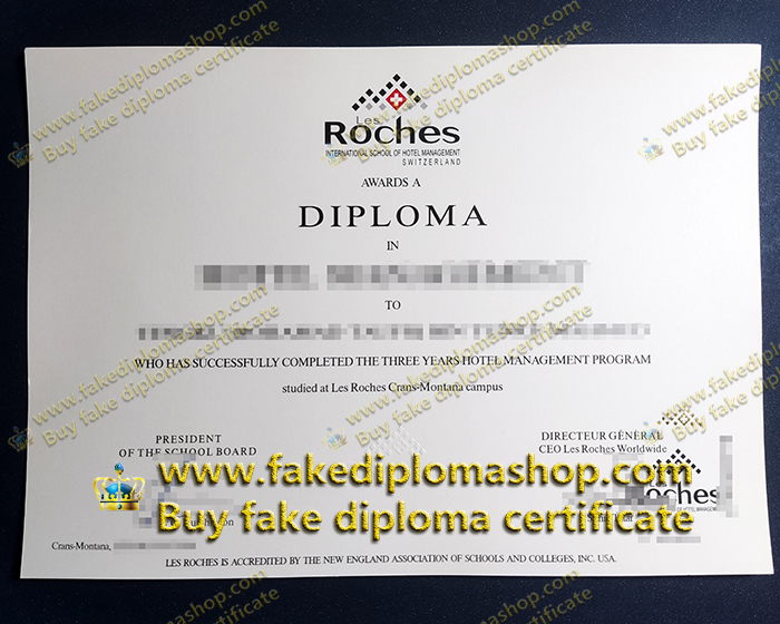 Les Roches diploma, Les Roches International School of Hotel Management diploma