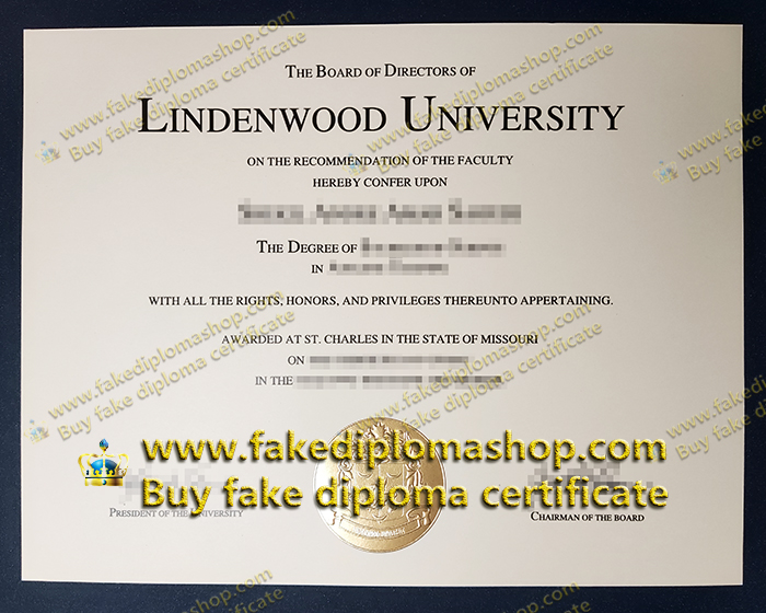 Lindenwood University diploma of Bachelor