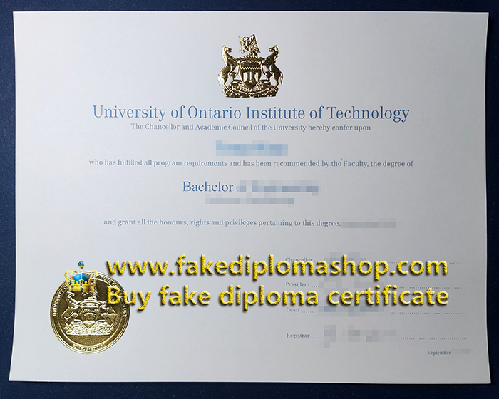 OTU Bachelor degree, University of Ontario Institute of Technology diploma