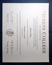 Order a fake Queens College diploma degree, Queens College, City University of New York diploma of Bachelor