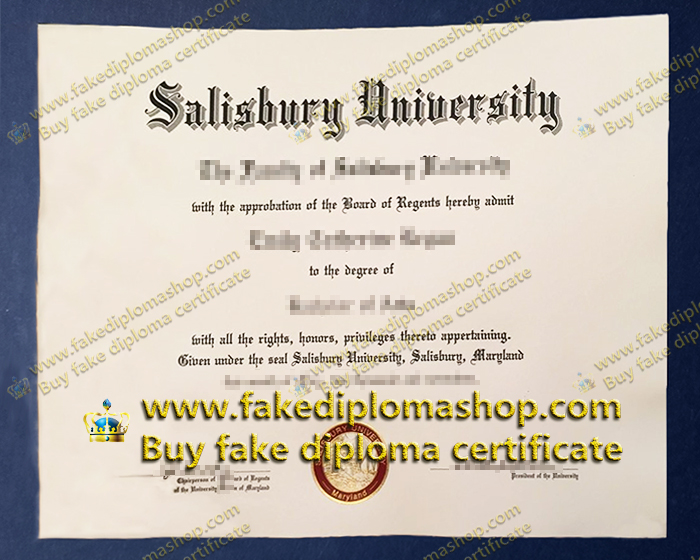 Salisbury University diploma