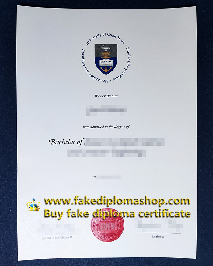 UCT degree of Bachelor, University of Cape Town diploma