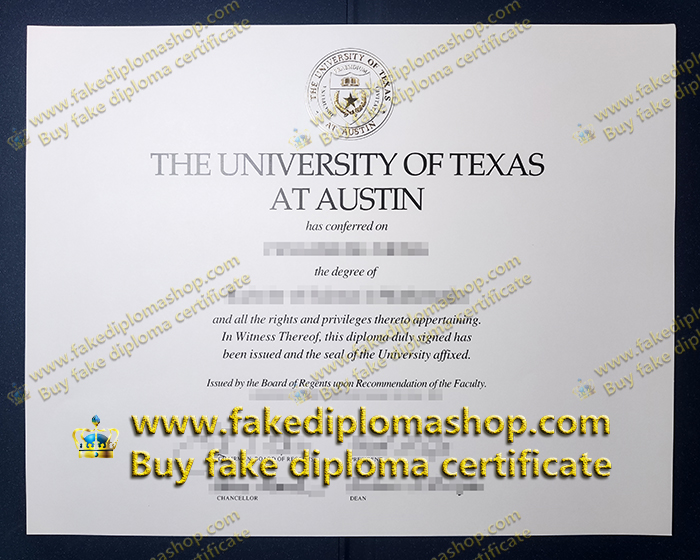 UT Austin diploma, University of Texas at Austin diploma