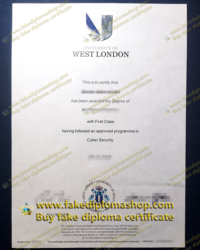 UWL diploma, University of West London diploma