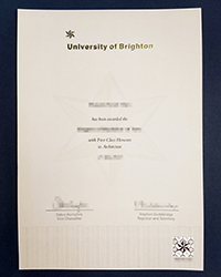 Order a latest version University of Brighton diploma with official cover