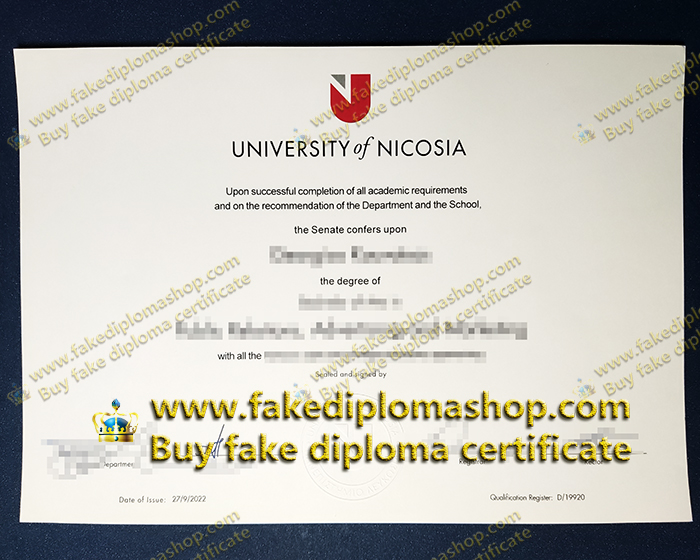 University of Nicosia diploma, UNIC diploma