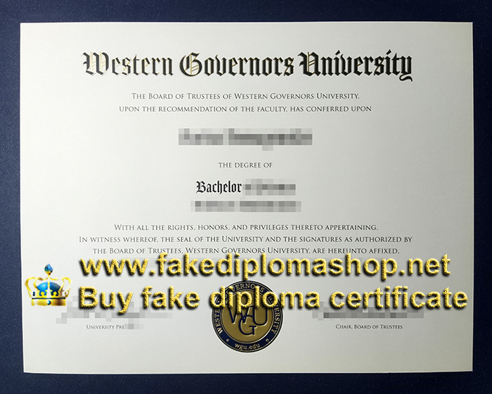 Western Governors University diploma, WGU diploma