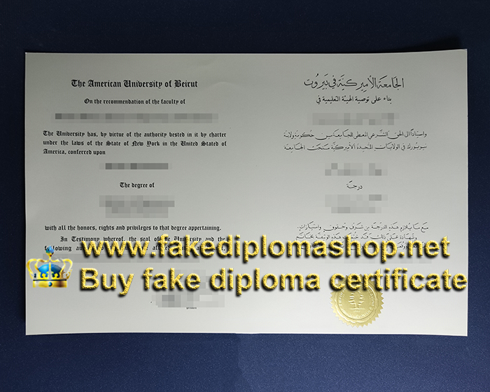 AUB diploma, American University of Beirut diploma