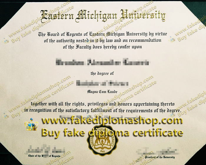 ENU diploma, Eastern Michigan University diploma