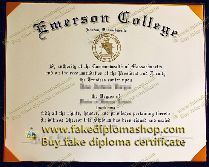 Emerson College diploma of doctor