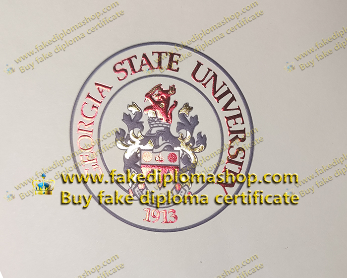 Georgia State University diploma seal, GSU diploma seal