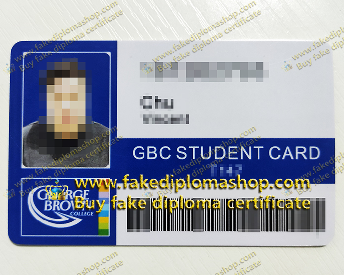 GBC student Card, George Brown College student Card