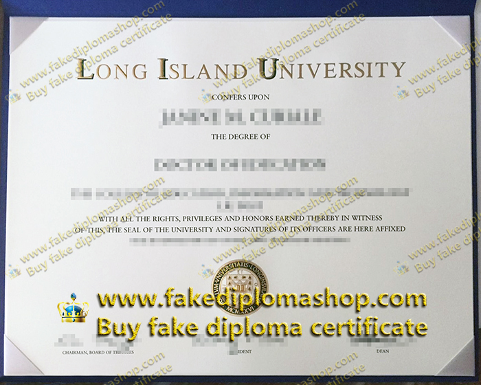 LIU diploma of doctor, Long Island University diploma