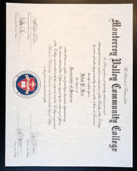 Buy a looks very real Monterrey Valley community college diploma online