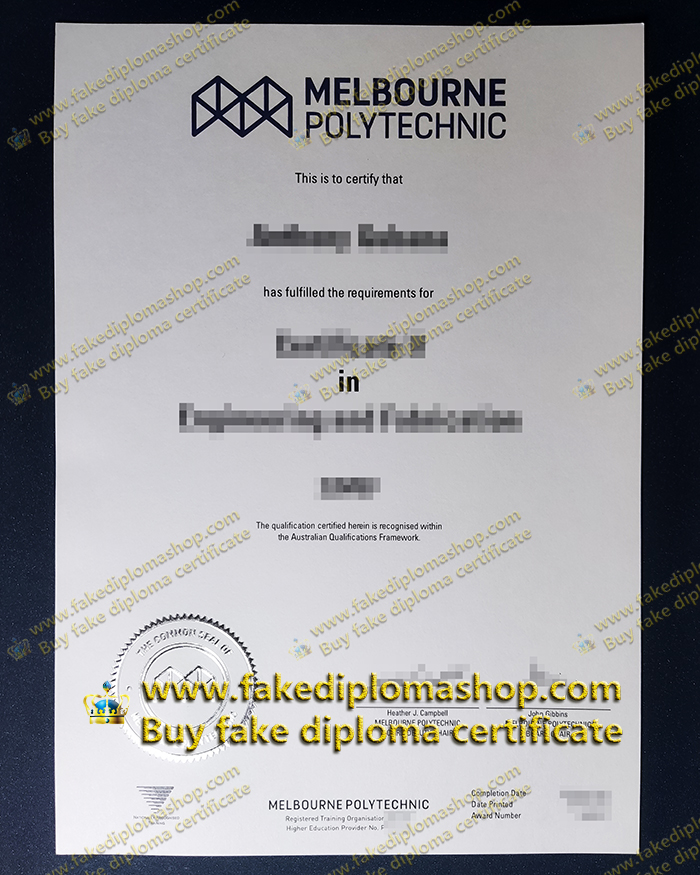 Melbourne Polytechnic diploma