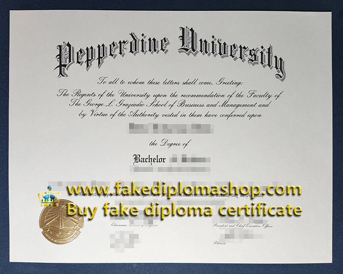 Pepperdine University degree of Bachelor 