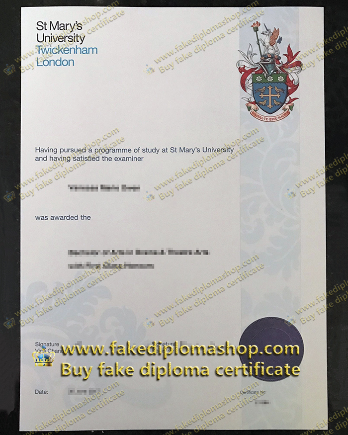 St Mary’s University-Twickenham diploma