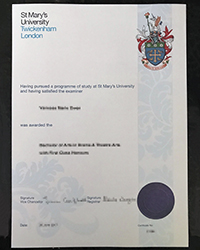 Where can I buy the same St Mary’s University-Twickenham diploma as the official?