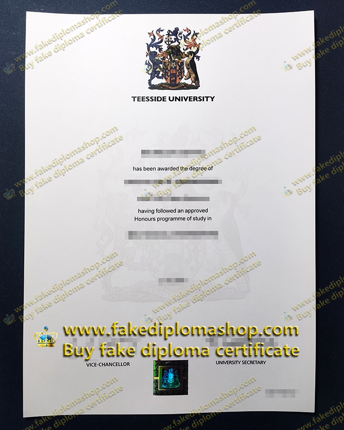 Teesside University diploma