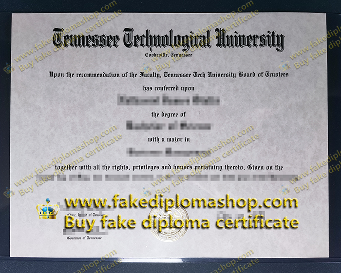 Tennessee Tech diploma, Tennessee Technological University diploma