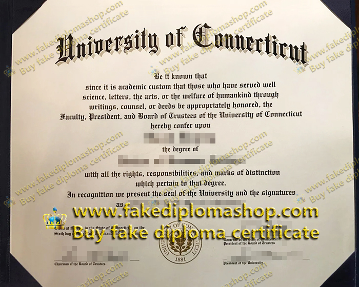 University of Connecticut diploma, UConn diploma