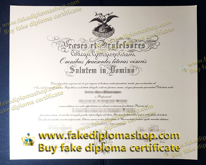 Georgetown College fake diploma