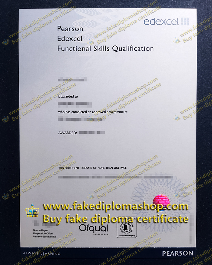 Pearson Edexcel FSQ Level 2 certificate