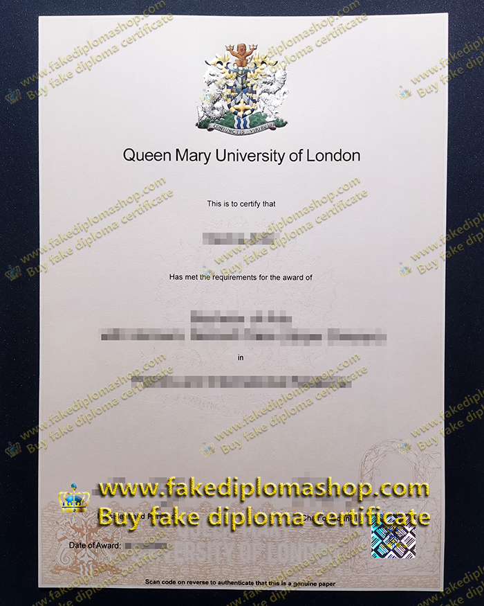 latest edition QMUL diploma, Queen Mary University of London diploma