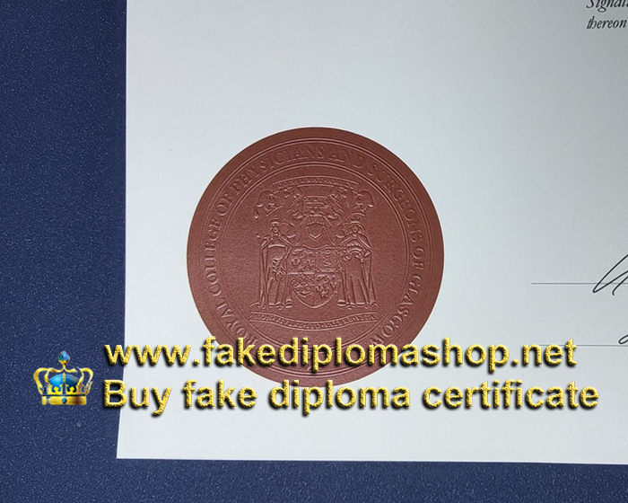 RCPSG diploma seal