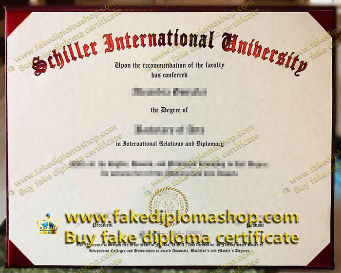 Schiller International University diploma, SIU fake diploma