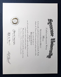 How to buy a Syracuse University diploma of Master with a real gold seal?