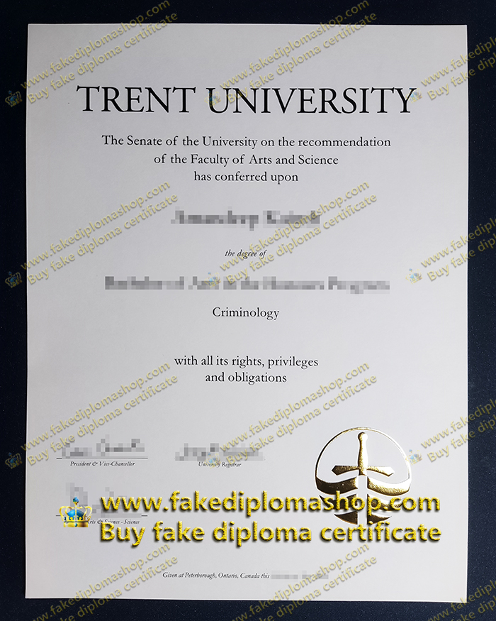 Trent University diploma