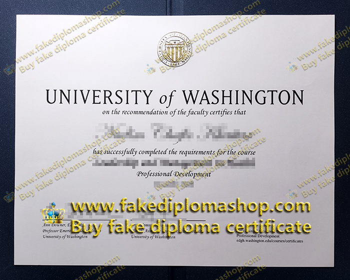 University of Washington certificate fake, UW fake diploma