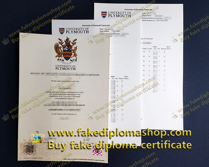 University of Plymouth diploma and transcript, University of Plymouth degree