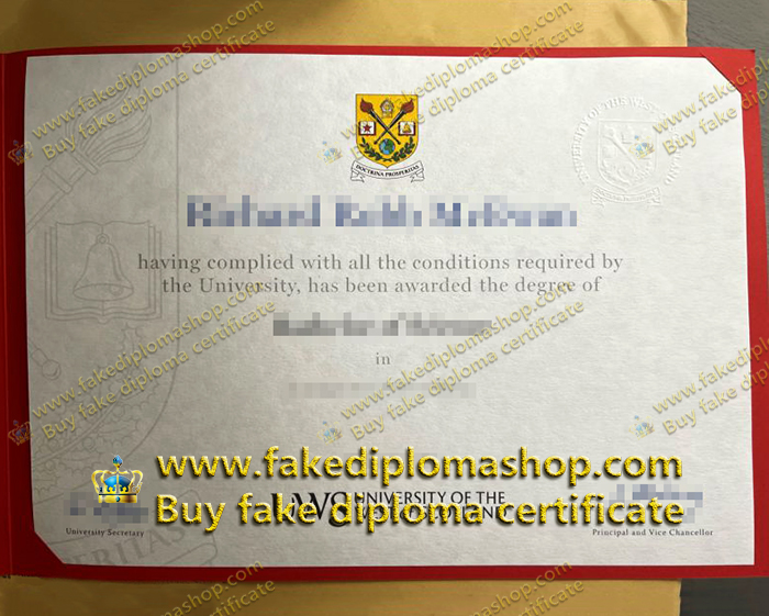 University of the West of Scotland diploma, fake UWS diploma