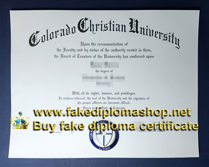 CCU diploma, Colorado Christian University diploma