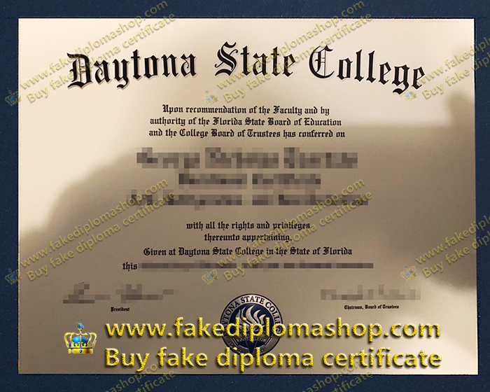 Daytona State College diploma, DSC degree certificate