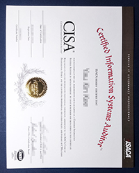 ISACA CISA certificate for sale, Certified Information Systems Auditor certificate