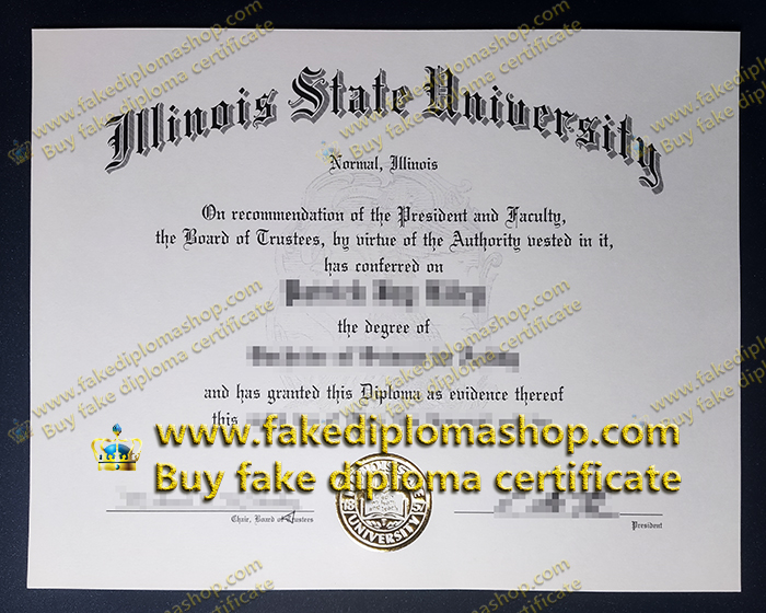 ISU fake diploma, Illinois State University diploma