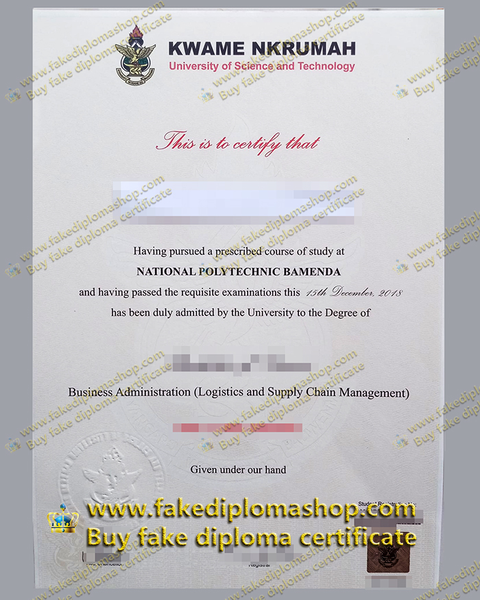 KNUST diploma, Kwame Nkrumah University diploma, Kwame Nkrumah University of Science and Technology diploma