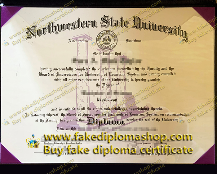 NSU diploma, Northwestern State University diploma