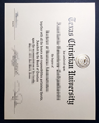 How to duplicate fake Texas Christian University diploma, TCU diploma?