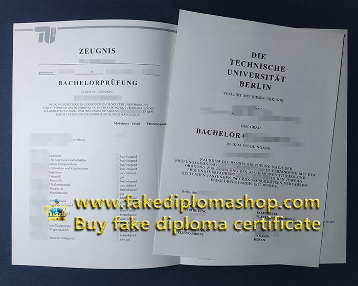 TU Berlin degree, Technical University of Berlin diploma and transcript