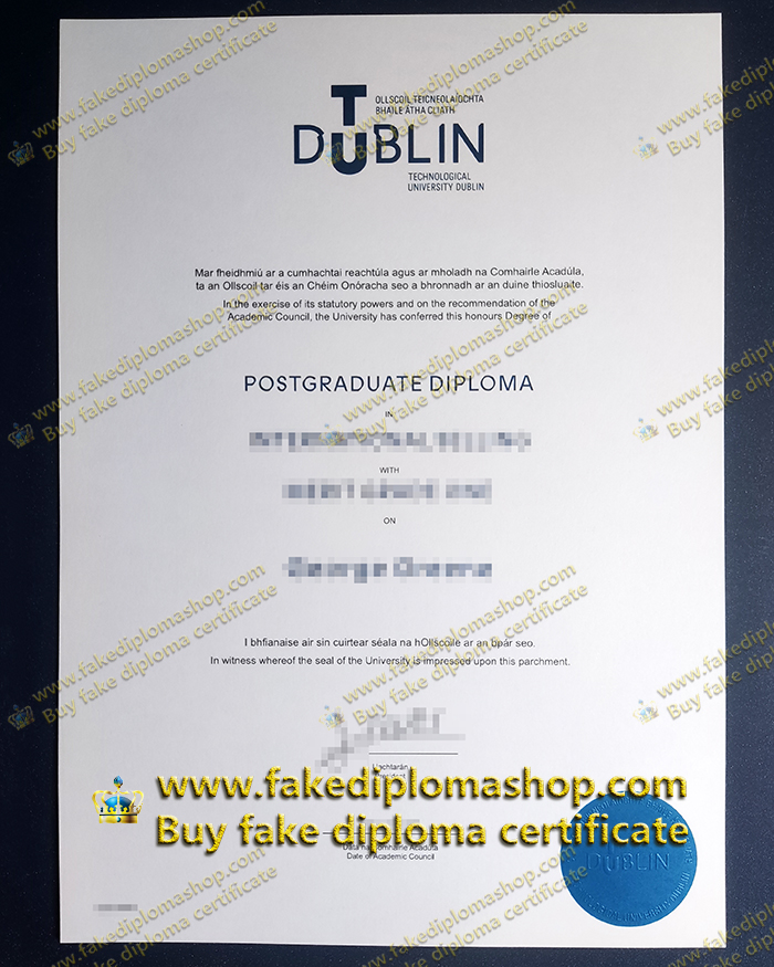 TU Dublin diploma, Technological University Dublin diploma